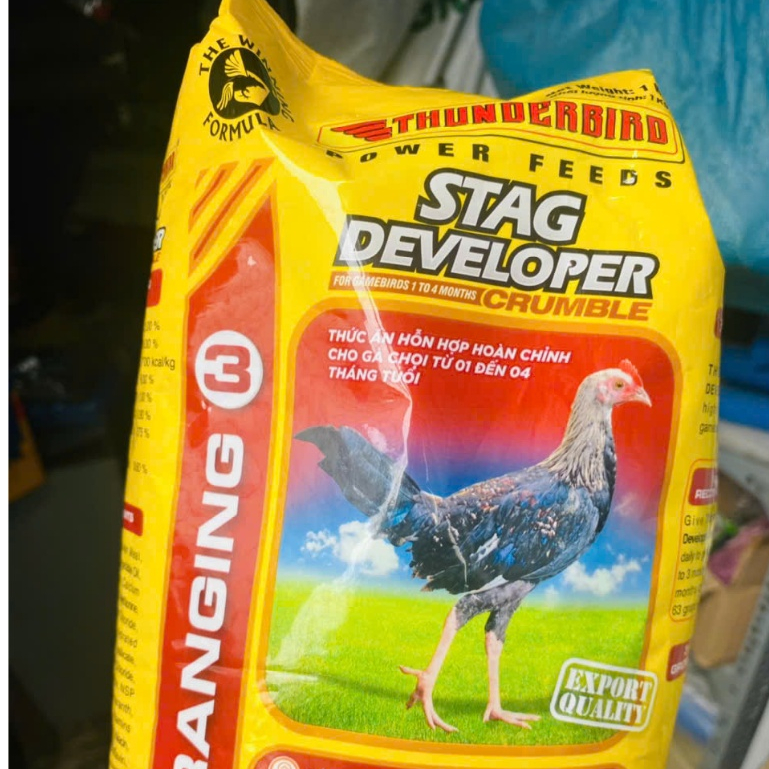 Cám Thunderbird Stag Developer dành cho gà đá (1kg)