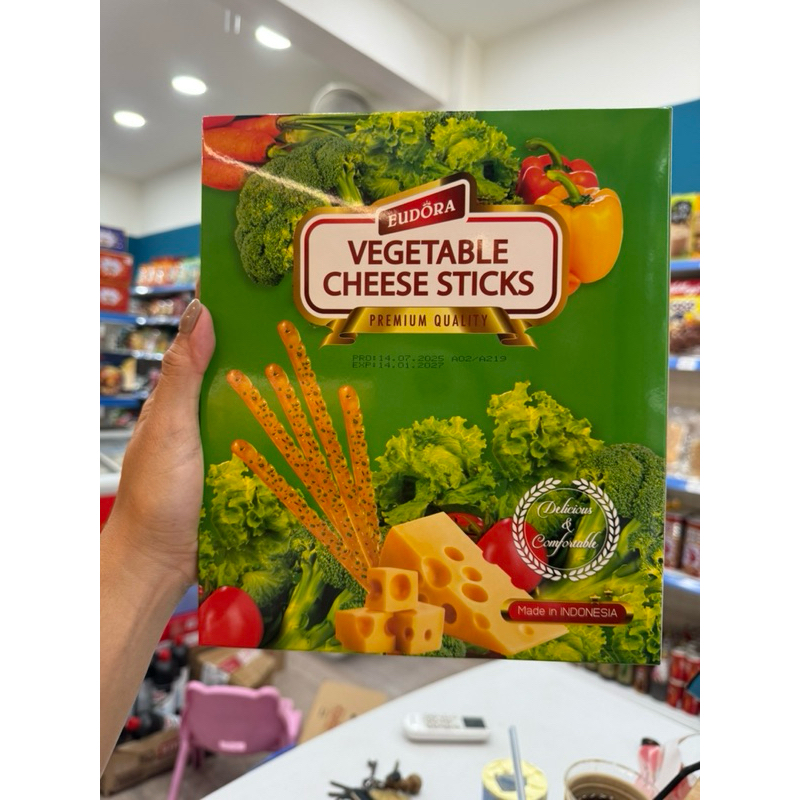 Bánh Quy Que Rau Củ Phô Mai Eudora 300g Dùng Ăn Kiêng