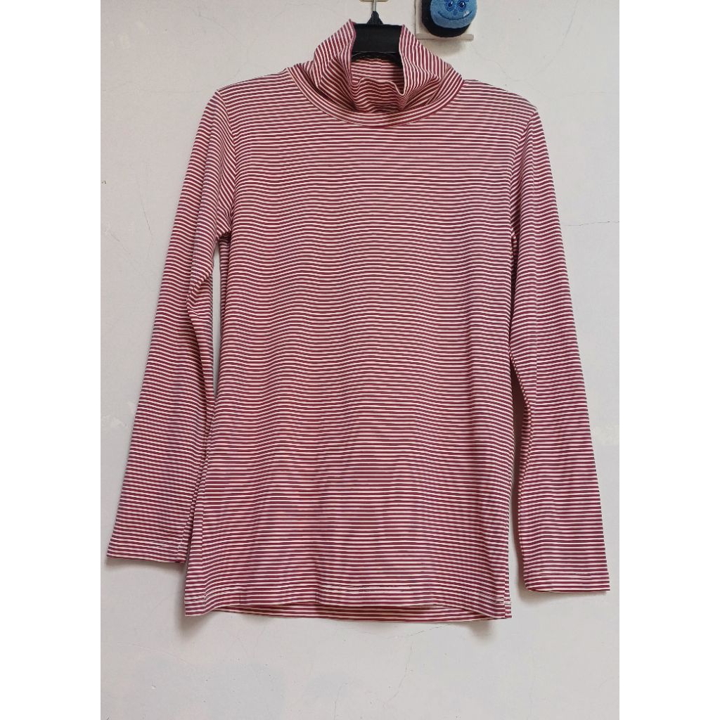 ÁO THUN SỌC ĐỎ TRẮNG SỌC NGANG DÀI TAY NỮ SIZE M-L   GU HÀN NHẬT VINTAGE 🤍