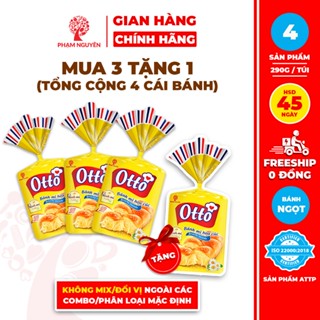   DATE 14 1 2026  MUA 3 TẶNG 1  Tổng cộng 4 Bịch Bánh mì Hoa Cúc Otto Phạm Nguyên - Otto Brioche Tressée 290g 
