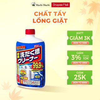 Chất tẩy rửa lồng máy giặt Lion Pix 550g - Hachi Hachi Japan Shop