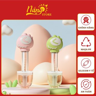 Dụng cụ cho bé uống thuốc uống sữa chống sặc Nắng store, có đầu silicon siêu mềm đáng yêu ngộ nghĩnh cho bé