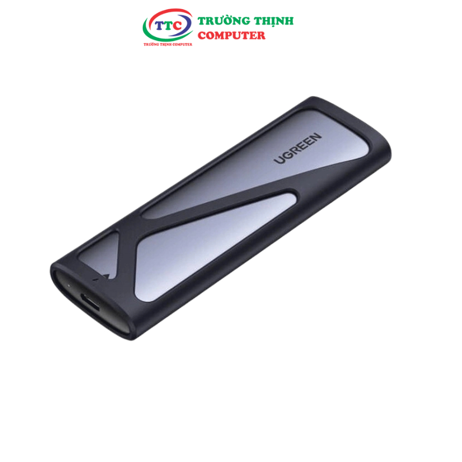 Box ổ cứng SSD M.2 hỗ trợ NVME+SATA USB Type-C 3.2 GEN2 tốc độ 10Gbps Ugreen 90264
