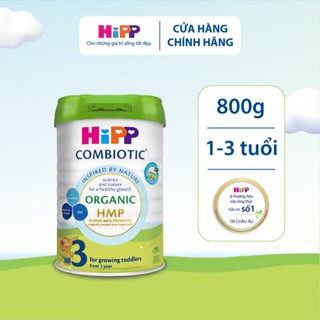 Sữa bột công thức HiPP 3 Organic Combiotic 800g hỗ trợ tiêu hóa và tăng chiều cao dành cho trẻ nhỏ