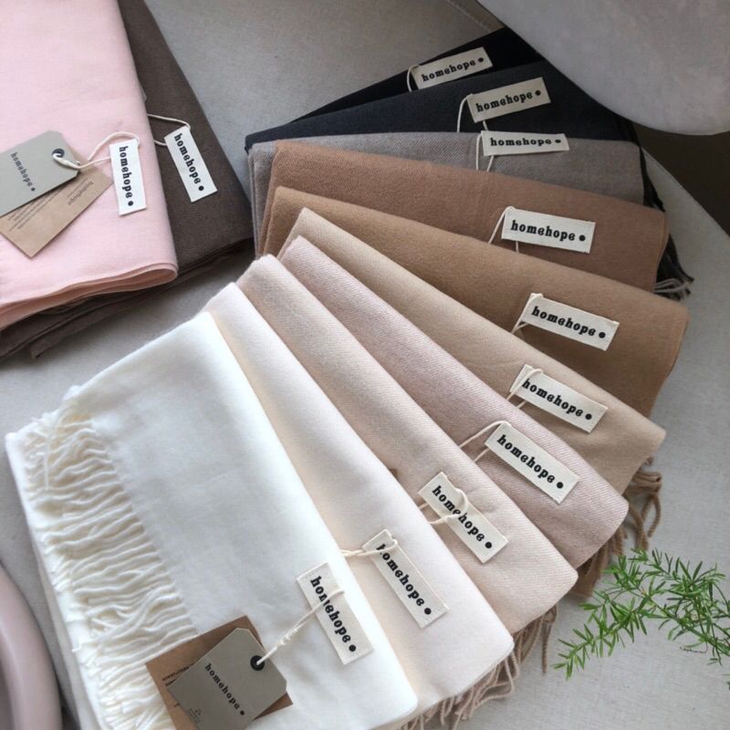 [THÊU TÊN] Khăn Choàng Len Thêu Tên Theo Yêu Cầu Phong Cách Hàn Quốc, Khăn Quàng Cổ Cặp Đôi Quà Tặng Ý Nghĩa