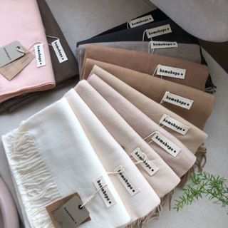 [THÊU TÊN] Khăn Choàng Len Thêu Tên Theo Yêu Cầu Phong Cách Hàn Quốc, Khăn Quàng Cổ Cặp Đôi Quà Tặng Ý Nghĩa