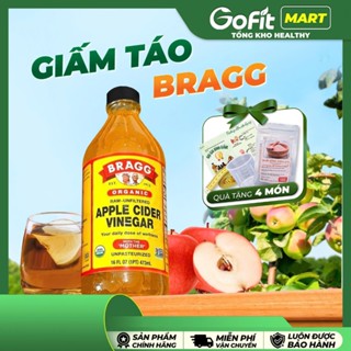 [TẶNG GIÂY KHÁNG LỰC] Giấm Táo Hữu Cơ Bragg Organic Mỹ 473ml, 946ml – Có Giấm Cái Hỗ Trợ Giảm Cân, Detox Cơ Thể