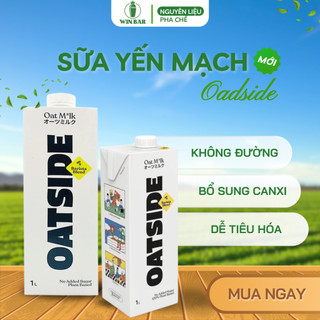   Thùng 6 Hộp  Sữa Yến Mạch OATSIDE Barista Oat Milk Hộp 1L nguyên liệu làm bánh pha chế trà sữa mattcha latte 