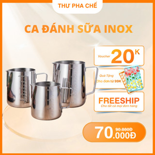  Ca Đánh Sữa Inox Có Vạch Chia Định Lượng Ca Đánh Sữa Inox Nhiều Kích Cỡ 350ml 550ml 900ml 