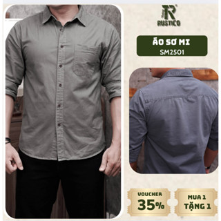Áo Sơ mi nam dài tay The Rustico túi hộp chất liệu kaki cotton cao cấp thoáng khí, mềm mịn SM2501