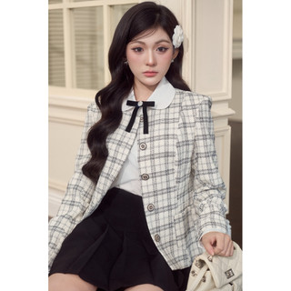  GIGI JACKET - áo khoác tweed kẻ phối thiết kê DTM 