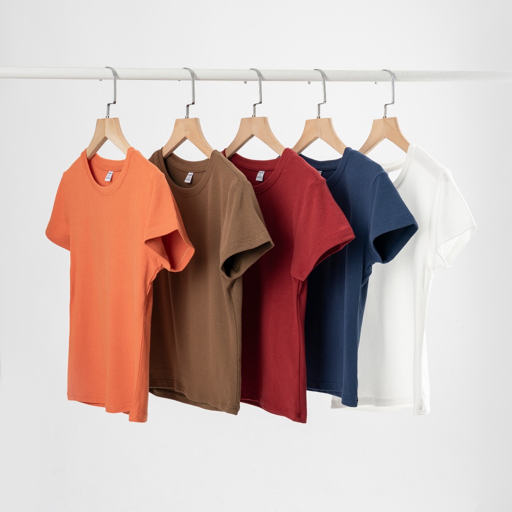 [SLIM FIT] Zirona Áo Thun Tay Ngắn Cổ Tròn Form Ôm Slim Fit Vải Cotton Borip Co Giản Mềm Mịn