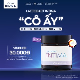 Men vi sinh phụ khoa Lactobact Intima bổ sung lợi khuẩn, Cranberry, D-Mannose từ Đức hộp 30 viên