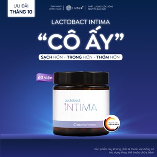 Hộp 60 Viên uống Men vi sinh phụ nữ Lactobact Intima bổ sung lợi khuẩn, Cranberry, D-Mannose từ Đức