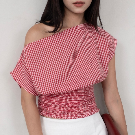 SOL TOP - A31 – Confi | Áo phom cánh dơi, dáng ngắn ngang rốn, nhún smocking thoải mái.
