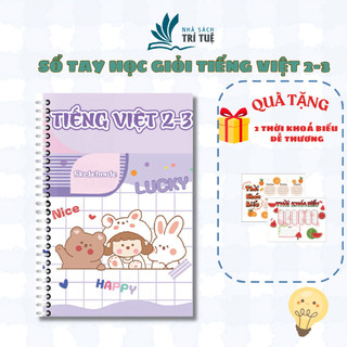 Sketchnote Sổ tay học giỏi Tiếng Việt 2-3, tổng hợp đầy đủ kiến thức Tiếng Việt 2 và  3