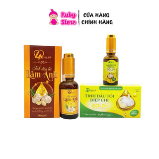  Dầu tỏi Diệp Chi Gold chai 30ml hỗ trợ bé ho sổ mũi tăng đề kháng 