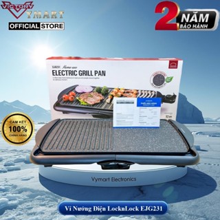 Bếp Nướng Điện LocknLock Electric Grill EJG231 | EJG232 - 2000W  Vỉ Nướng Đa Năng  - Bảo Hành 2 Năm