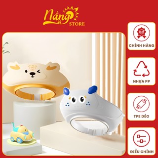  Mũ gội đầu cho bé mũ gội đầu Nắng store vương miện PP PTE cao cấp chắn nước bảo vệ tai & mắt cho bé 
