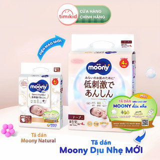 [CHÍNH HÃNG] Bỉm Moony Chính Hãng UNICHARM Bỉm Moony Trắng Diu Nhẹ Cao Cấp Cho Bé Đủ Size DÁN/QUẦN