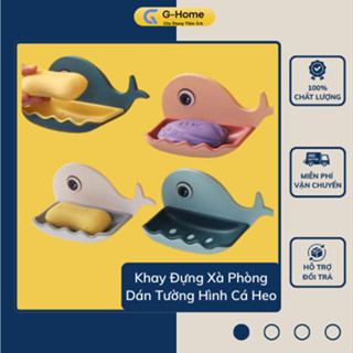  Khay Đựng Xà Phòng Dán Tường Hình Cá Voi Ngộ Nghĩnh Tiện Lợi 