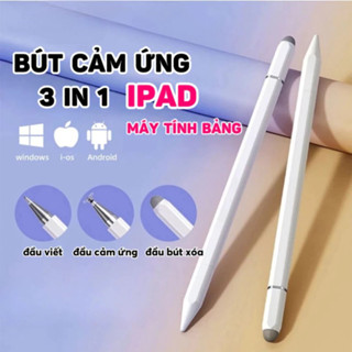 Bút Cảm Ứng Đa Năng 3IN1 Tương Thích Điện Thoại Máy Tính Bảng Laptop, Bút Đa Năng Hít Máy Tính Bảng