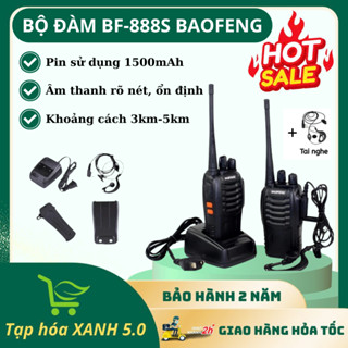 Bộ Đàm Baofeng BF-888S Chính Hãng Âm Thanh Rõ Nét Khoảng Cách Từ 3Km Đến 5Km Gồm 16 Kênh Liên Lạc 