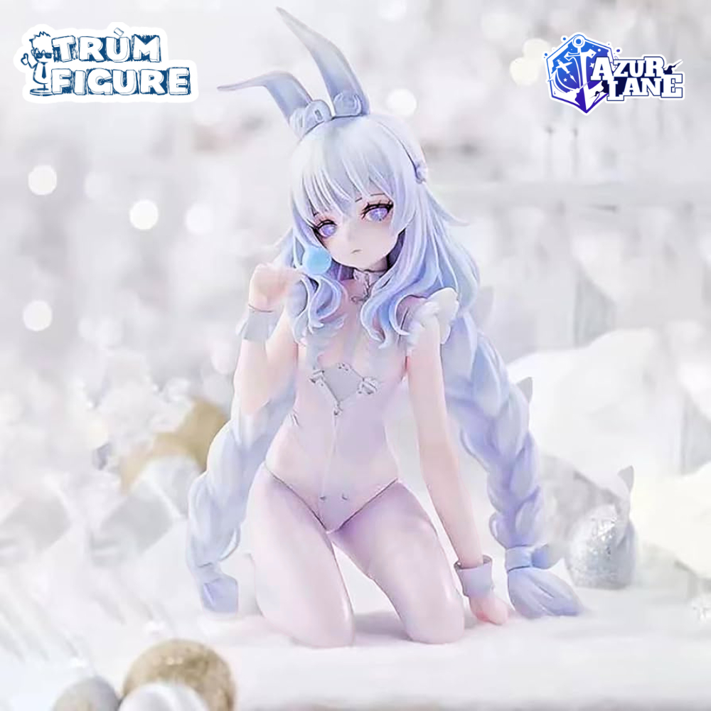 Mô Hình, Figure Azur Lane's Lazy White Rabbit Ngồi, Anime, Manga Waifu - Full Box Trùm Figure