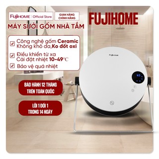  Máy sưởi nhà tắm treo tường FUJIHOME FHB5000 nhập khẩu 2000W quạt sưởi gốm mini điều khiển từ xa chỉnh nhiệt độ 