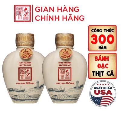 [COMBO 2 BÌNH GỐM 41 ĐỘ ĐẠM] Nước mắm Tĩn nhãn xưa 41N 500ml rin nguyên chất truyền thống sạch