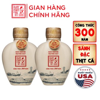   COMBO 2 BÌNH GỐM 41 ĐỘ ĐẠM  Nước mắm Tĩn nhãn xưa 41N 500ml rin nguyên chất truyền thống sạch không chất bảo quản 