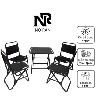 Bộ bàn ghế trà chanh , Bàn ghế vải dù sơn tĩnh điện cho quán Cafe , Du lịch , Dã ngoại gấp gọn - Bảo Hành 30 tháng