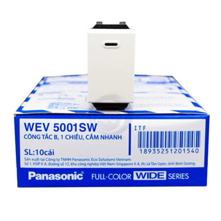  Công Tắc 1 chiều Panasonic WEV5001SW Dòng Wide   dòng mặt lớn   