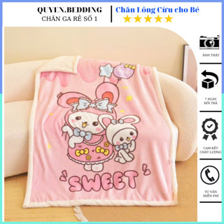 Chăn lông cừu cho bé chăn cho bé đi học chăn thu đông cho bé nhập khẩu 2 lớp dày dặn siêu mềm siêu mịn không rụng lông