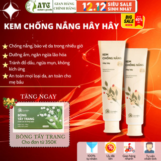 Kem Chống Nắng Hây Hây - Chống Nắng SPF 40, PA ++ Cỏ Mềm 60g - An Toàn Cho Mẹ Bầu