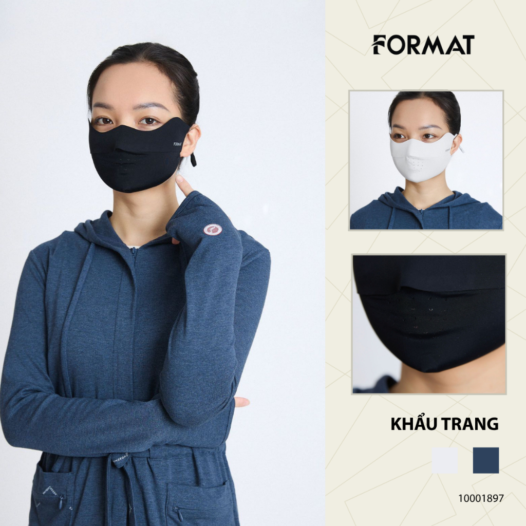 Khẩu Trang Chống Nắng Nữ FORMAT SunStop® Cooling 10001897 Làm Mát Chống UV  Thoáng Khí Free Size