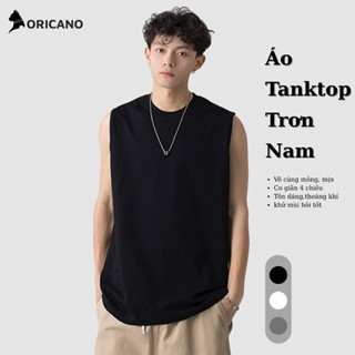 Áo thun ba lỗ nam sát nách ORICANO tanktop thể thao form rộng vải thun cotton mềm mịn thoáng mát dễ mix đồ TT01