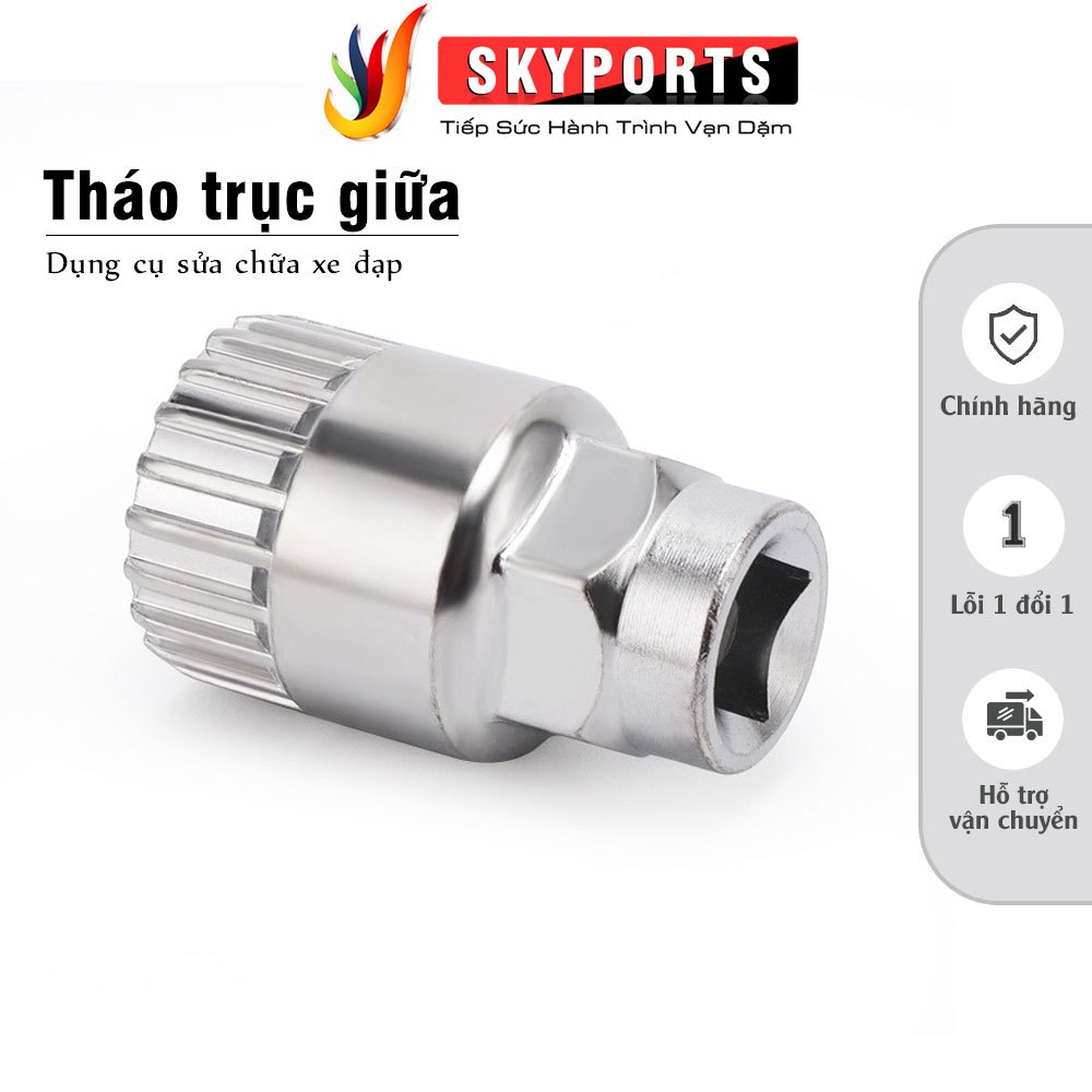 Dụng cụ tháo lắp trục giữa xe đạp, vam tháo trục giữa cốt vuông xe đạp thể thao bằng Thép carbon
