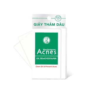  Giấy thấm dầu kiểm soát nhờn ngừa mụn Acnes Oil Remover Paper 100 tờ 