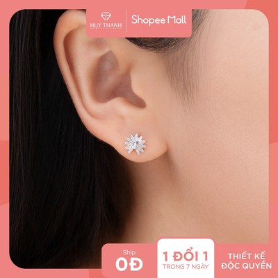 Bông Tai Nữ Vàng 10K BTBZ044 Huy Thanh Jewelry