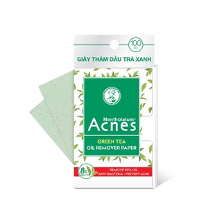  Giấy thấm dầu trà xanh Acnes Oil Remover Paper Green Tea 100 tờ 