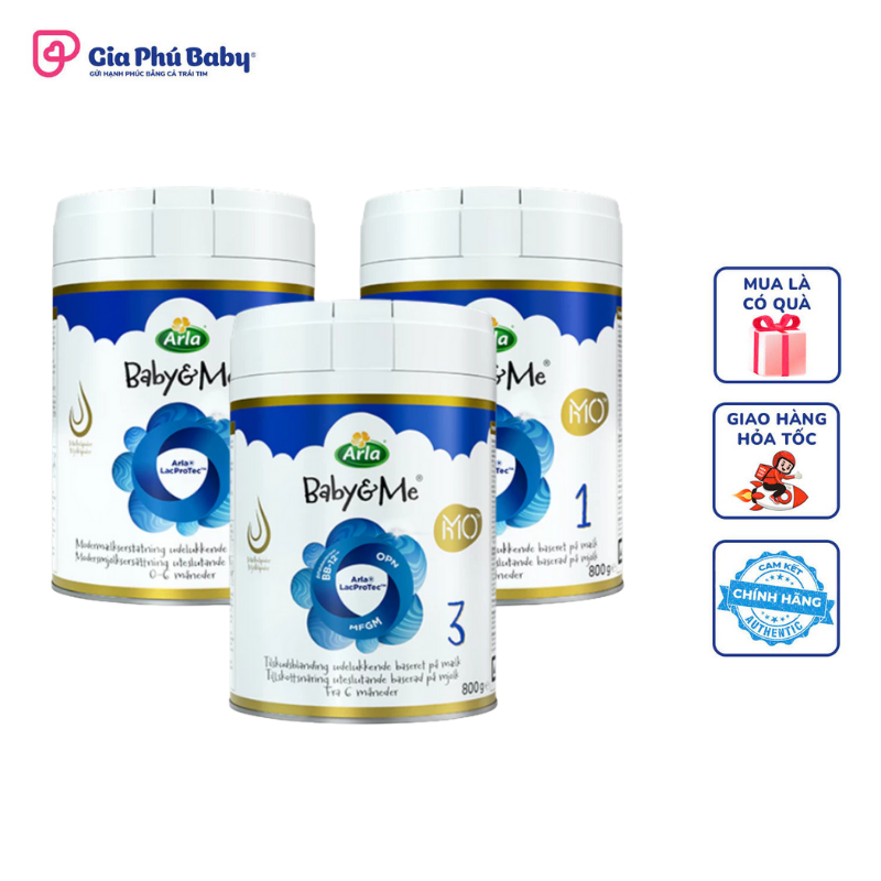 Sữa Arla Baby&Me HMO Đan Mạch Chính Hãng – Lon 800g