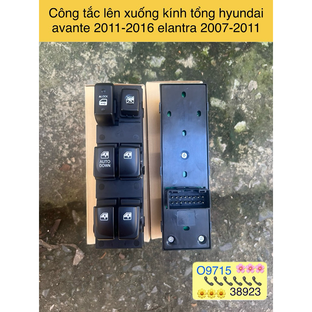 Công tắc lên xuống kính tổng hyundai avante 2011-2016 elantra 2007-2011 93570-2h110