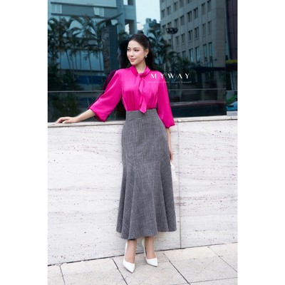 Chân Váy Nữ MY WAY Công Sở Dáng Xòe Cao Cấp 9MCX2320