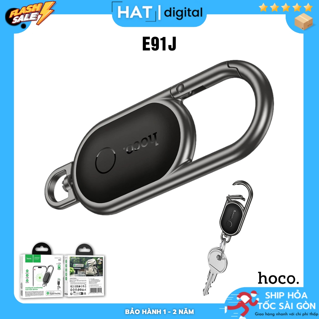 Định Vị Móc Khoá Thông Minh Hoco E91J - Thiết Bị Chống Thất Lạc Định Vị Thông Minh Hoco E91J Tiger