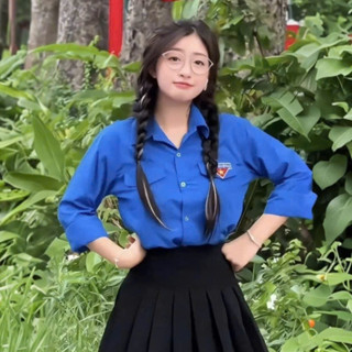 Áo sơ mi đồng phục Đoàn Thanh niên Việt Nam các loại, chất liệu thoáng mát, vải Lon, bền đẹp