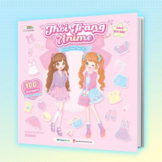  Sách Thời trang Anime - Công Chúa Dâu Tây  Bóc dán 100+ stickers váy phụ kiện xinh đẹp  cho bé gái 