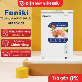 [FREESHIP NGHỆ AN] HPF AD6107 - Tủ Đông Hòa Phát 107 Lít 1 Ngăn Đông, Tiết Kiệm Điện, Làm Lạnh Nhanh