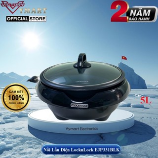  Nồi Lẩu Điện Đa Năng LocknLock EJP331BLK Nồi Điện Mini EJP316BLK EJP156MIT - Bảo Hành 2 Năm 