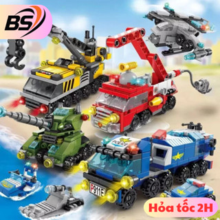 [150 Chi Tiết] Bộ Đồ Chơi Xếp Hình Mô Hình OTO Lắp Ráp SWAT Cảnh Sát / Cứu Hỏa / Máy Bay / Tàu Chiến tại Bstore